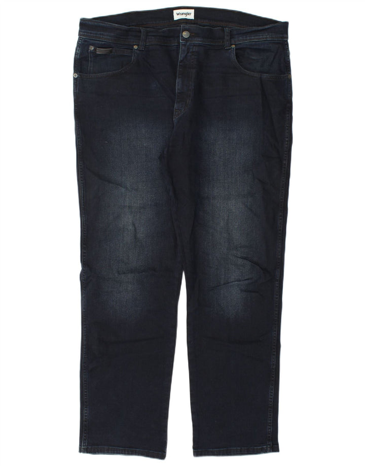 Wrangler Vaqueros rectos Texas para hombre W40 L32 Algodón azul marino