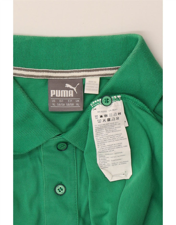 PUMA Polo Hombre XL Algodón Verde