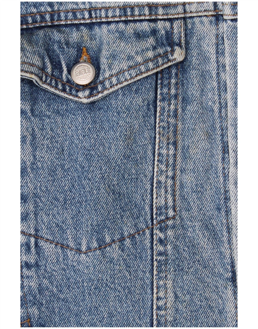 Rifle Chaqueta vaquera estampada para hombre UK 44 2XL Azul Retro