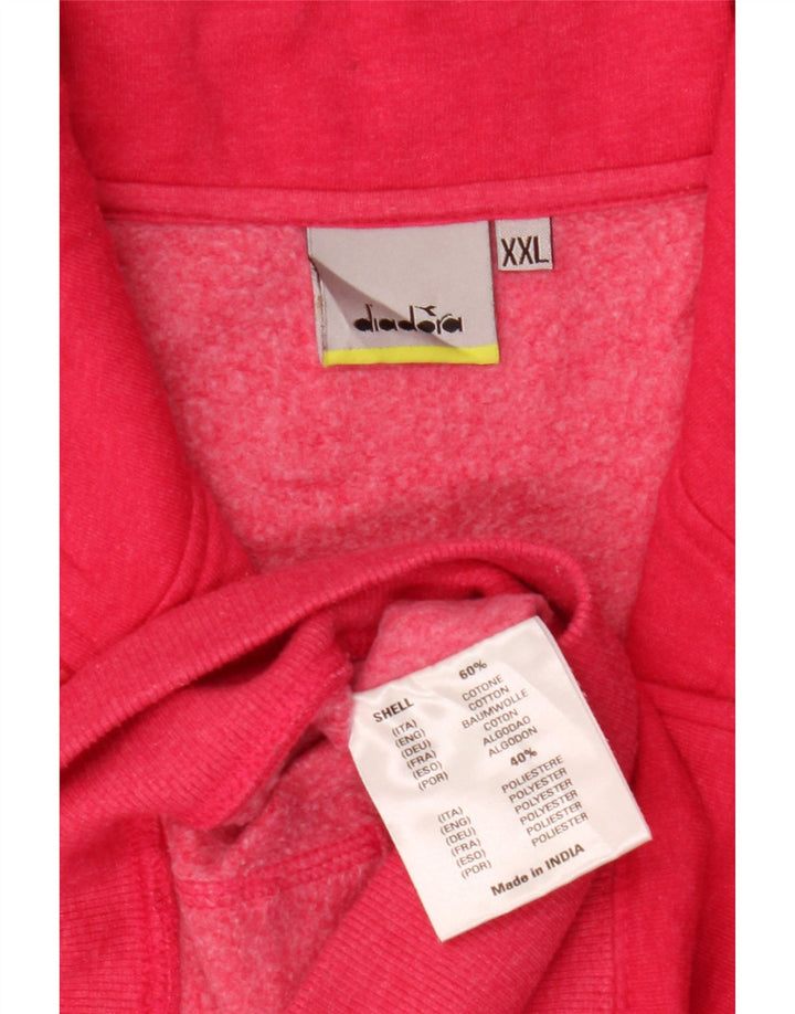 Diadora Chaqueta de chándal para mujer ES 39 2XL Algodón rosa