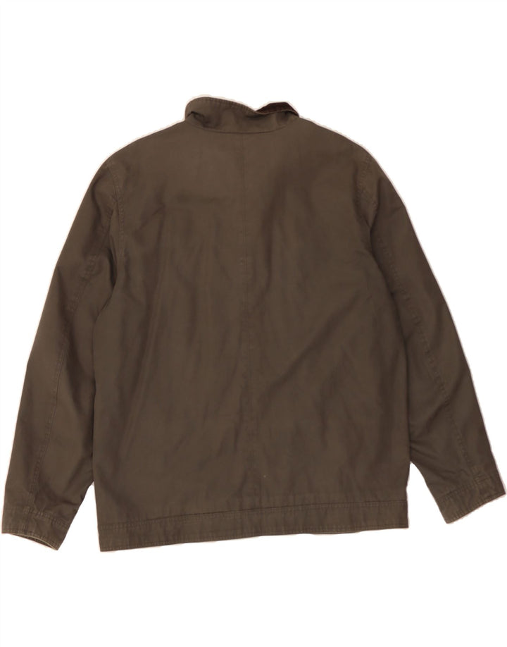 JOHN ROCHA Chaqueta bomber para hombre UK 40 Grande Gris Algodón