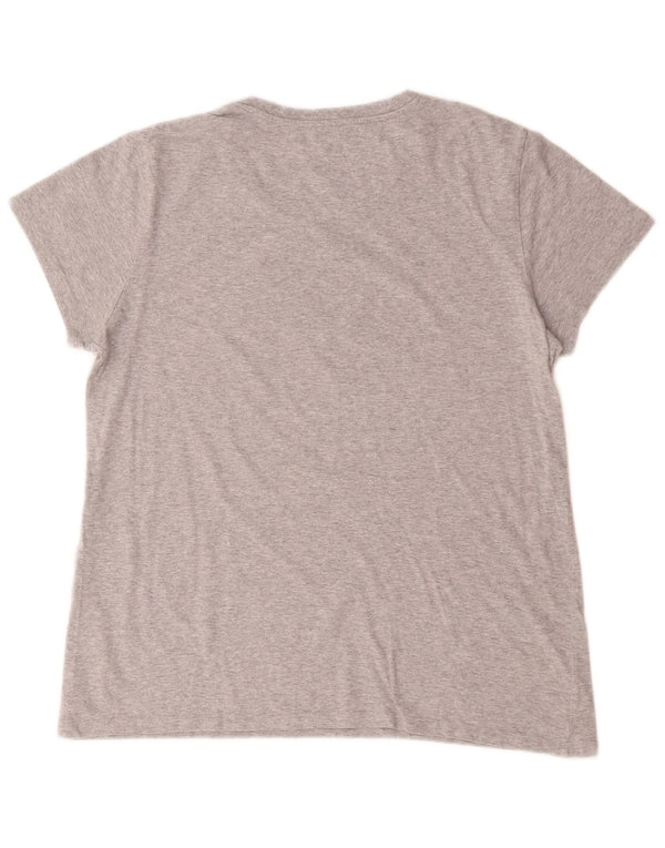 Levi's Camiseta gráfica 501 para mujer Top UK 46 Algodón gris grande