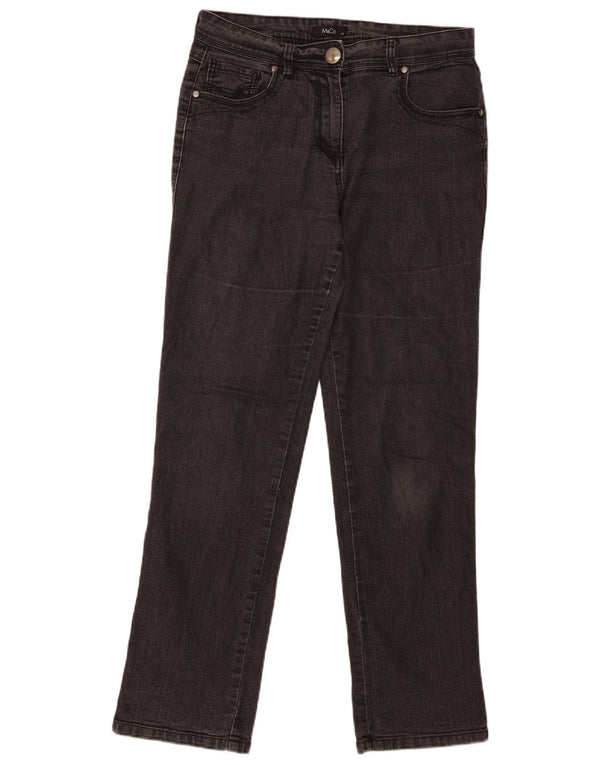Vaqueros rectos para mujer M&Co UK 12 Medium W30 L30 Gris
