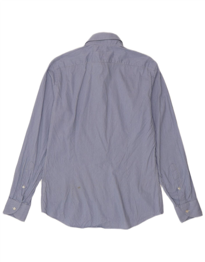 Camisa Roberto Cavalli Hombre Talla 39 Raya Azul Mediana