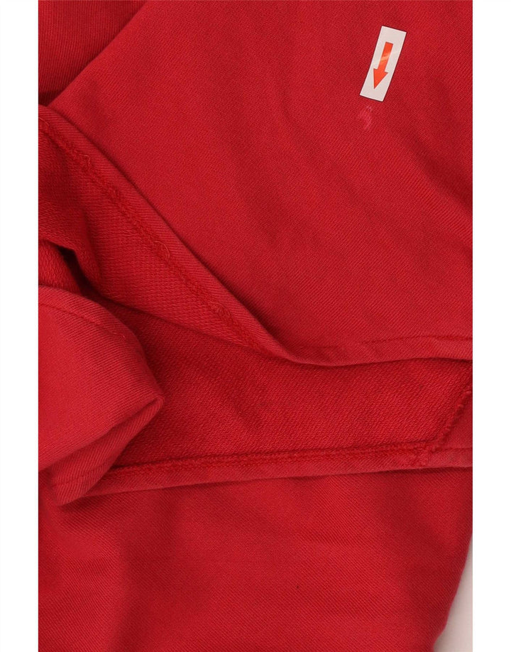 Lacoste Vestido tipo sudadera para mujer EU 38 Algodón rojo mediano