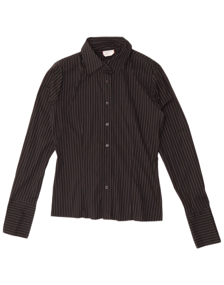 Max & Co. Camisa para mujer UK 44 Mediana Rayas negras