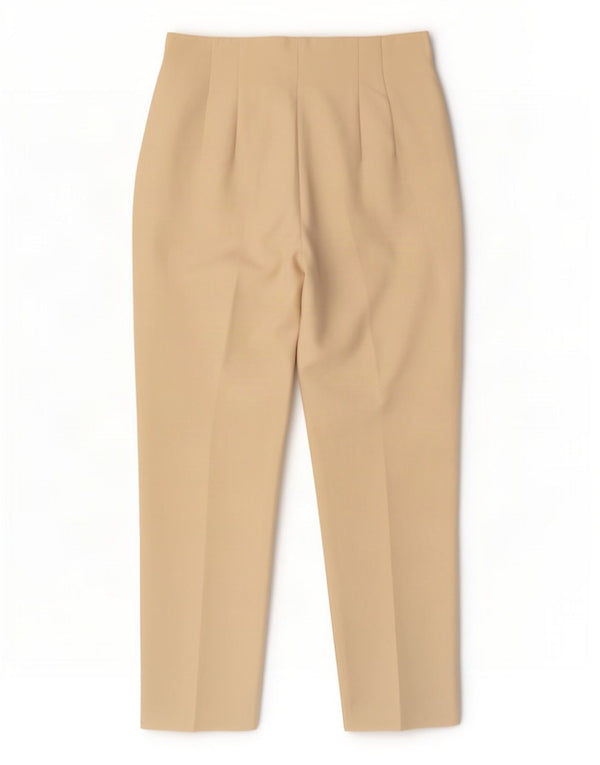 Zara Mujer Pantalones De Traje Cónicos De Cintura Alta EU 38 Small W28 L27 Off White