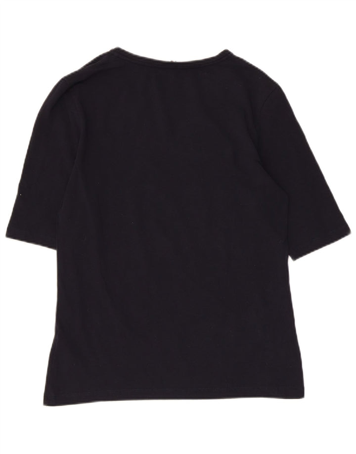 TOMMY HILFIGER Camiseta para mujer Top UK 44 Grande Azul marino Algodón