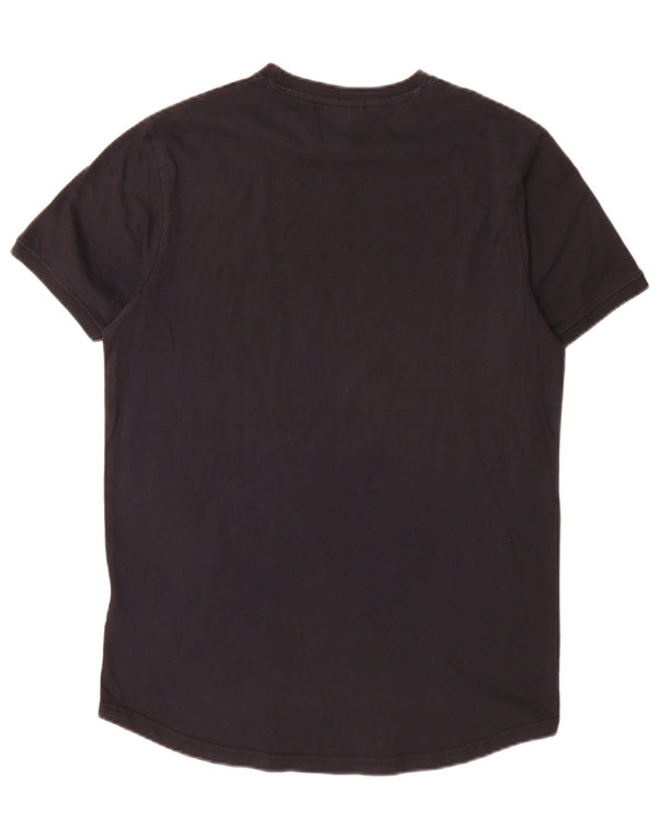 Ellesse - Camiseta gráfica para hombre, talla mediana, algodón negro