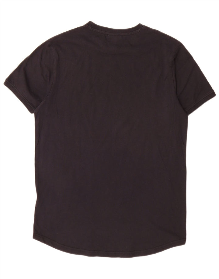 Ellesse - Camiseta gráfica para hombre, talla mediana, algodón negro