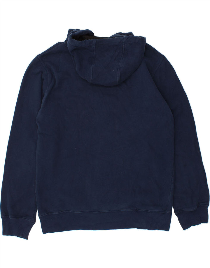 ADIDAS Mens Hoodie Jumper Medium Navy Blue Cotton Vintage Adidas and Second-Hand Adidas from Messina Hembry 