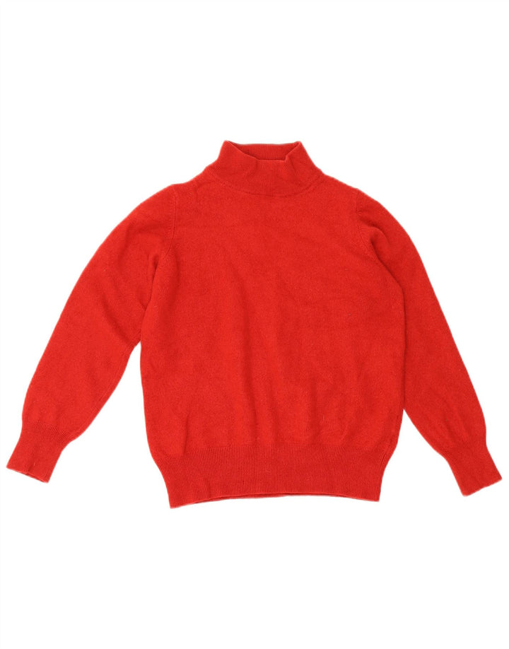 Marks & Spencer Suéter Corto con Cuello de Tortuga para Mujer UK 46 Grande Rojo