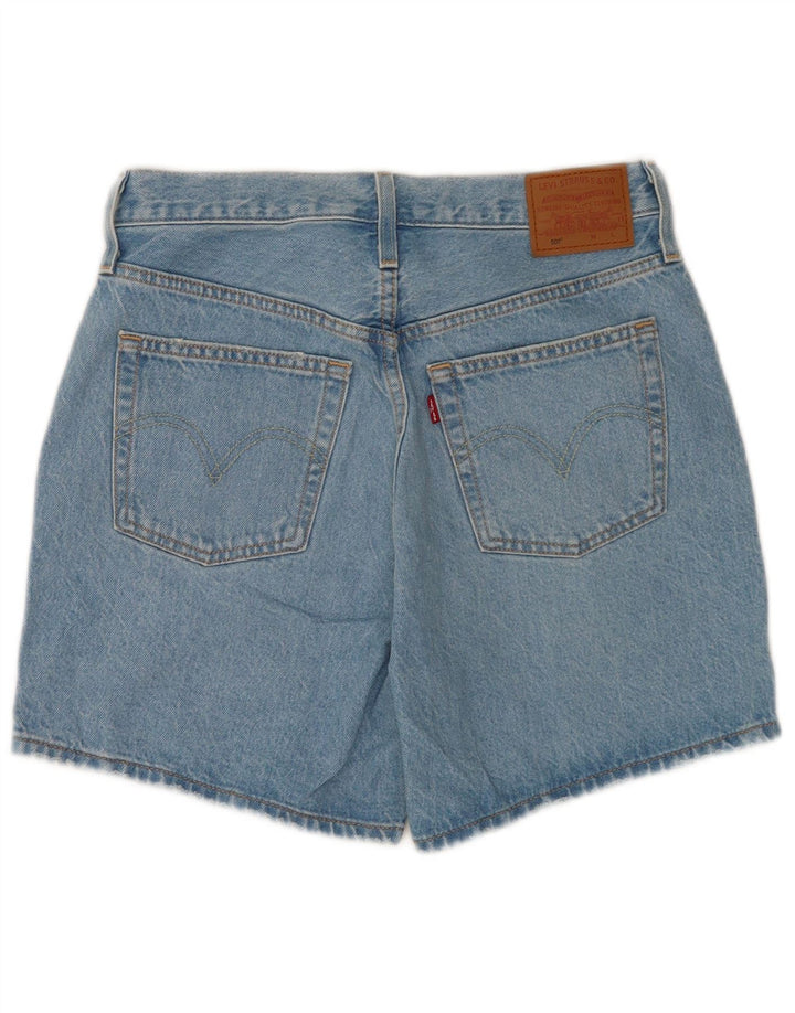 Levi's Mujer 501 Shorts Vaqueros W28 Algodón Azul Medio
