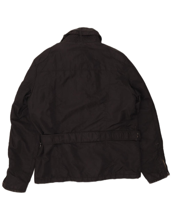 Scotch & Soda Chaqueta utilitaria para hombre UK 42 XL Nylon negro