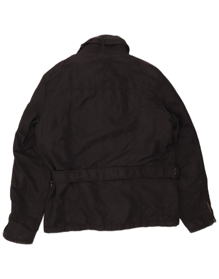 Scotch & Soda Chaqueta utilitaria para hombre UK 42 XL Nylon negro