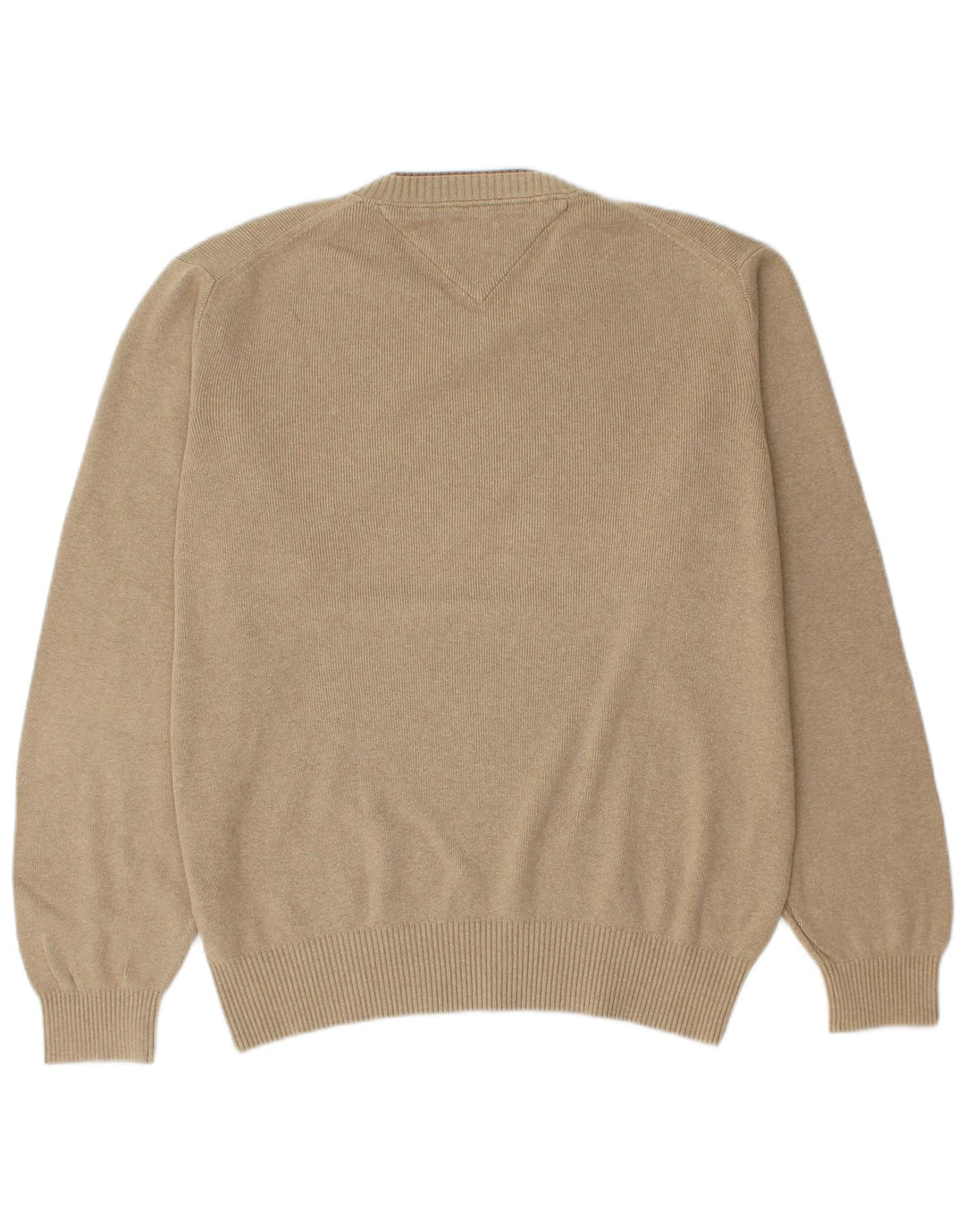 Tommy Hilfiger Jersey con Cuello en V para Hombre Algodón Beige Medio