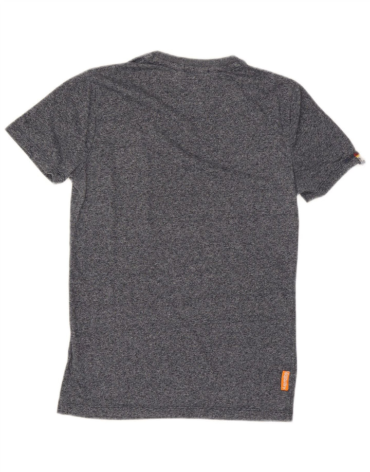 SUPERDRY Mens T-Shirt Top Small Navy Blue Cotton