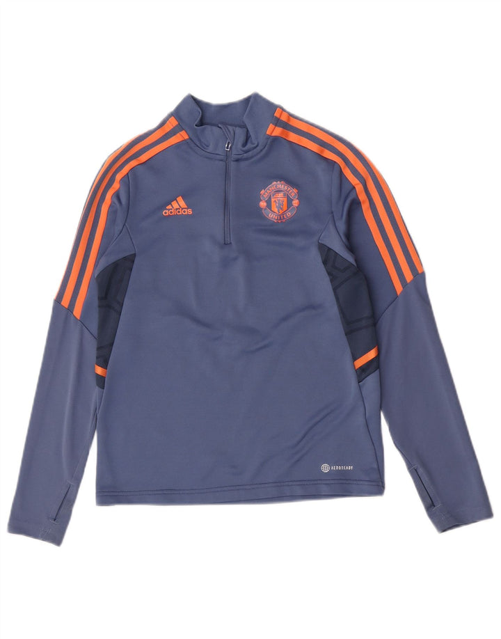 Adidas - Chándal para niño Manchester United (11-12 años), color azul