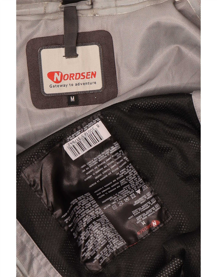Nordsen Chaqueta impermeable con capucha para hombre UK 38 Medium Black Colourblock Nylon