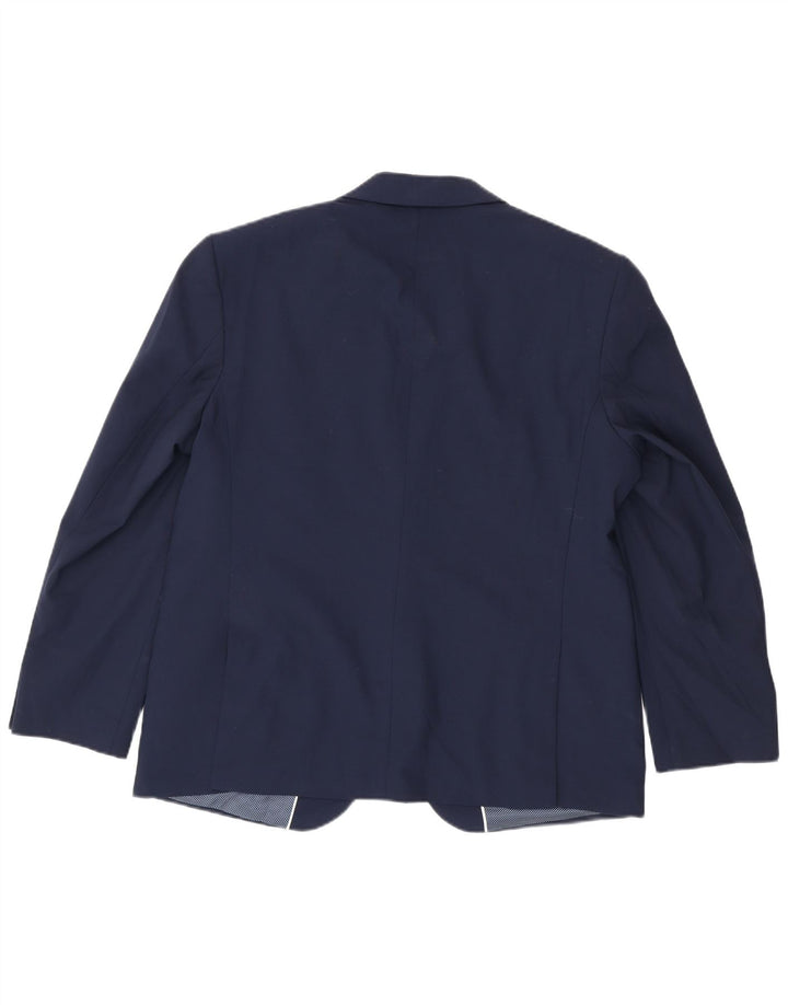 Marks & Spencer Chaqueta tipo blazer de 2 botones para hombre UK 44 2XL Lana azul marino