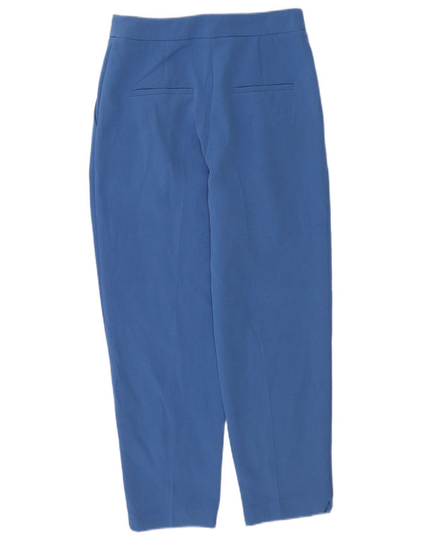 Topshop Pantalones cortos con cintura alta para mujer UK 8 Small W26 L25 Azul