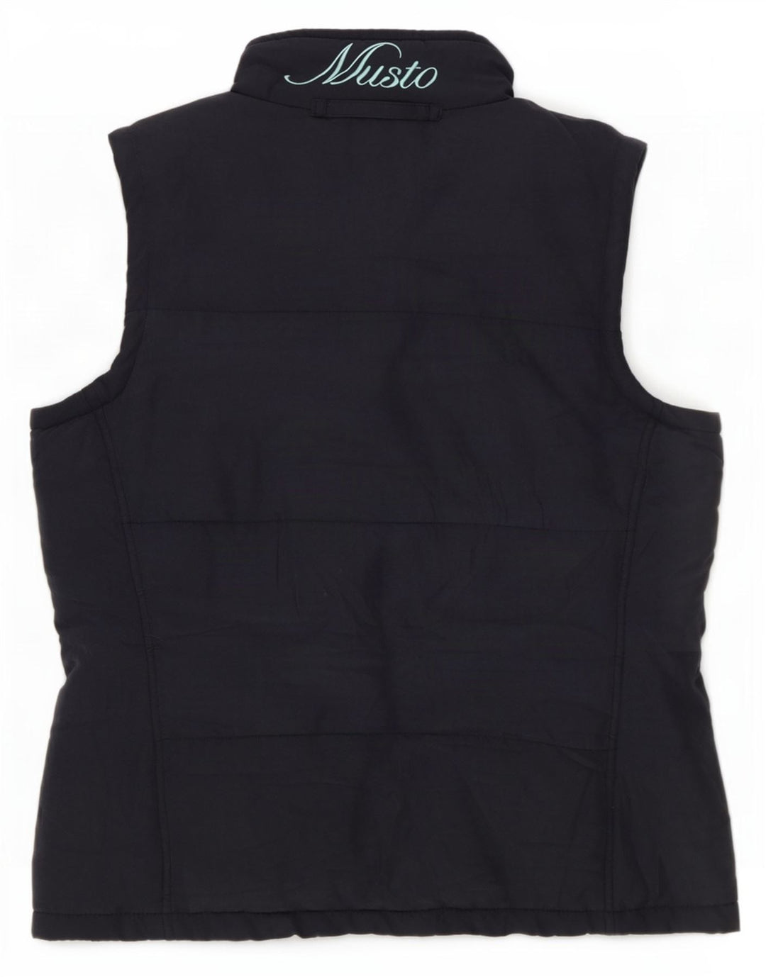 Musto Chaleco acolchado para mujer UK 44 Grande Poliéster azul marino