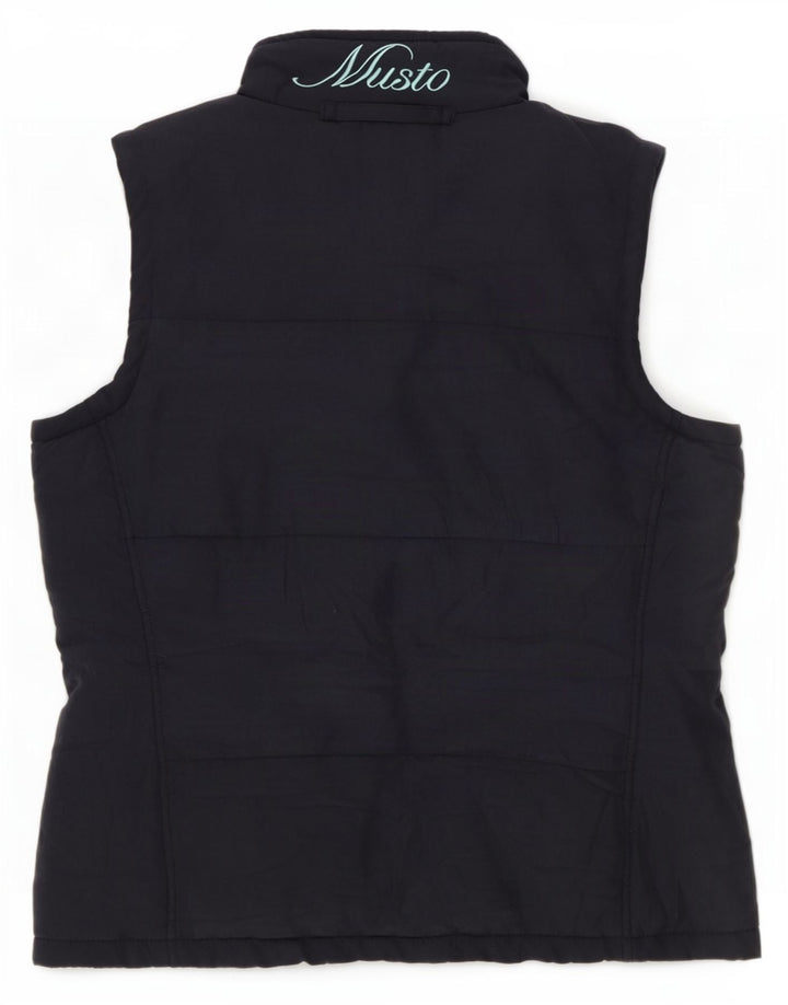 Musto Chaleco acolchado para mujer UK 44 Grande Poliéster azul marino