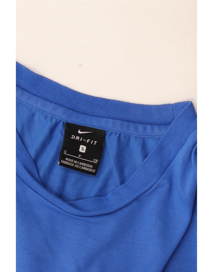 NIKE Camiseta Dri Fit para Hombre Top Azul Pequeño