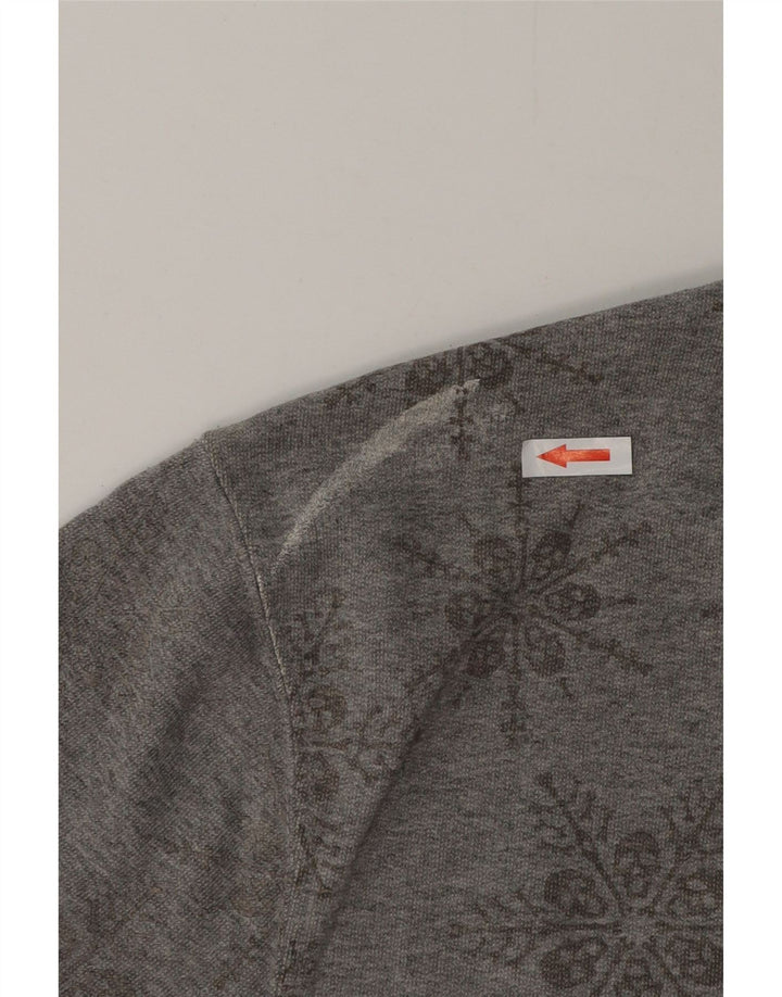 Vans Hombre Sudadera Jumper Gris Medio Algodón Floral