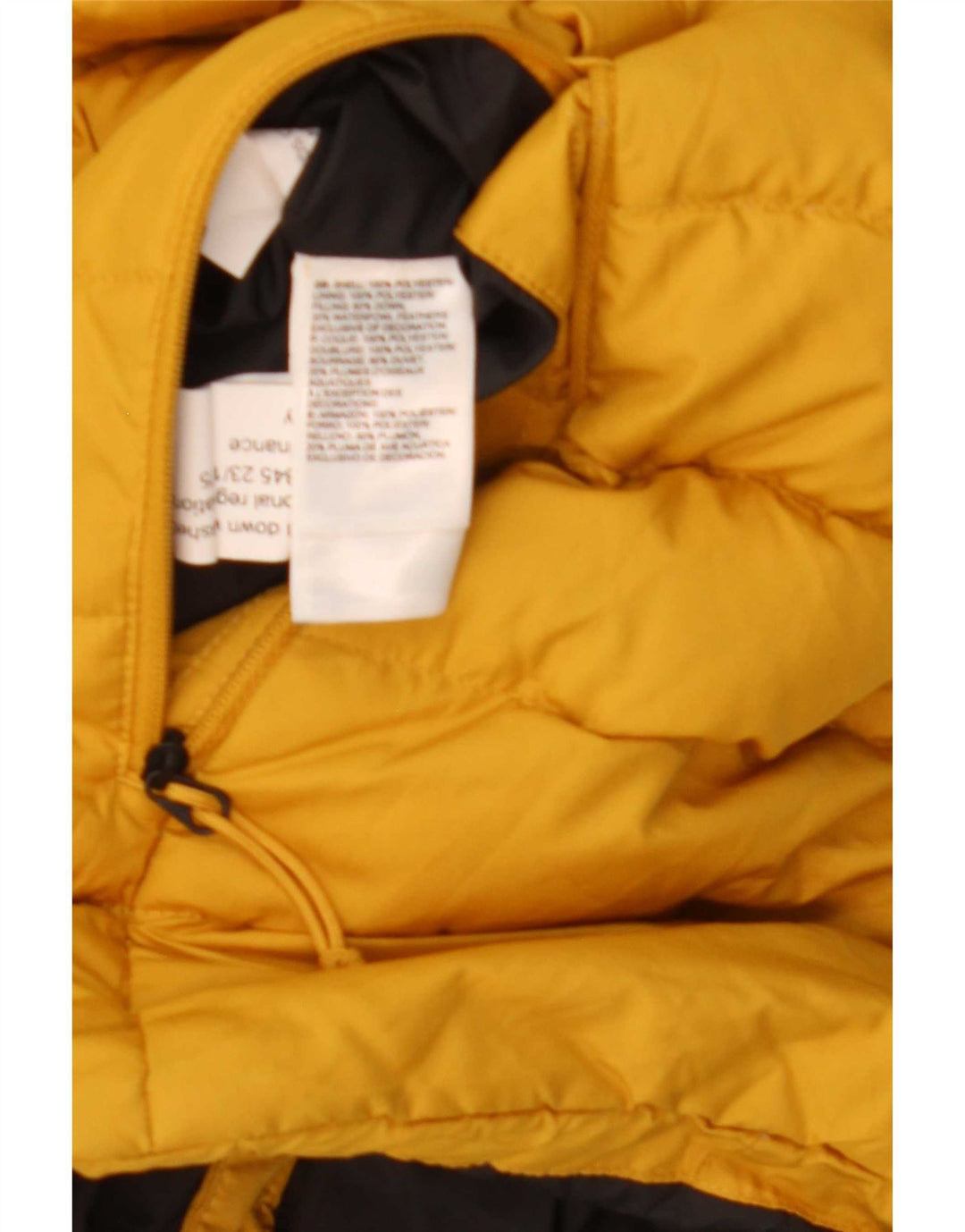 The North Face Chaqueta acolchada con capucha para hombre Reino Unido 40 Poliéster amarillo grande