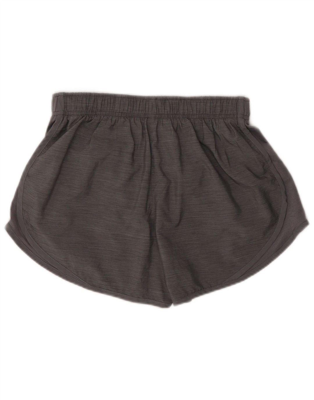 Nike - Pantalones cortos deportivos para mujer (talla 8), poliéster moteado gris pequeño