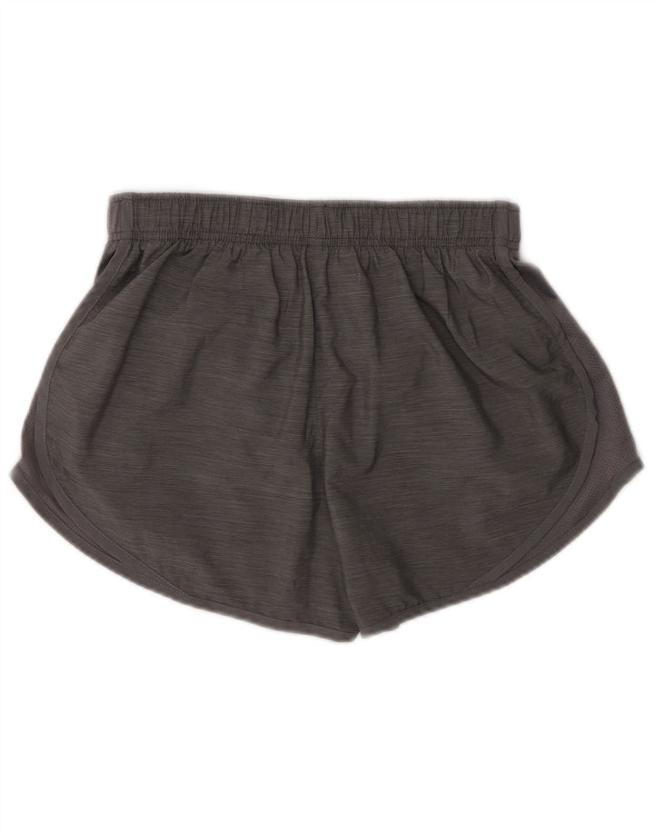 Nike - Pantalones cortos deportivos para mujer (talla 8), poliéster moteado gris pequeño