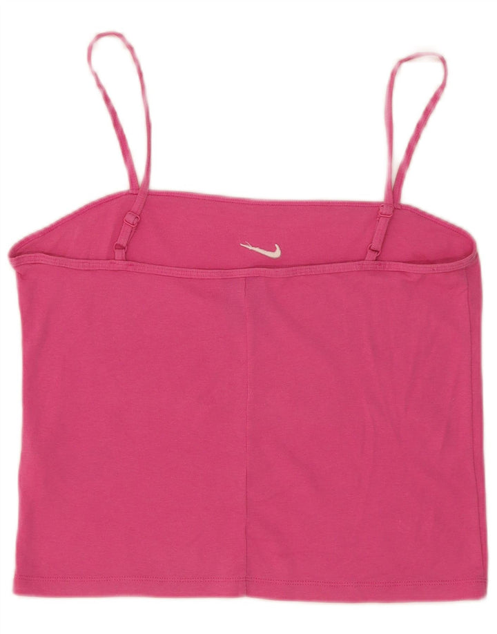 Nike - Camiseta de tirantes para mujer, talla grande, algodón rosa