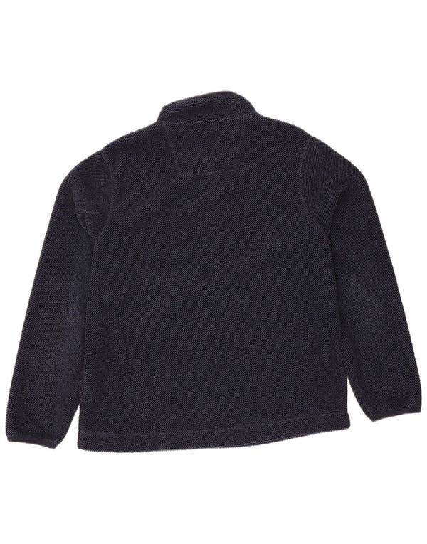Weird Fish - Sudadera con cuello y cremallera para hombre, talla grande, poliéster, color azul marino