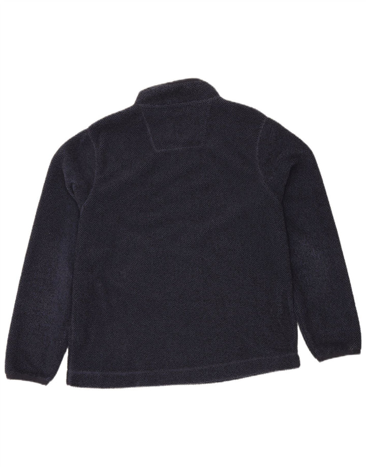 Weird Fish - Sudadera con cuello y cremallera para hombre, talla grande, poliéster, color azul marino