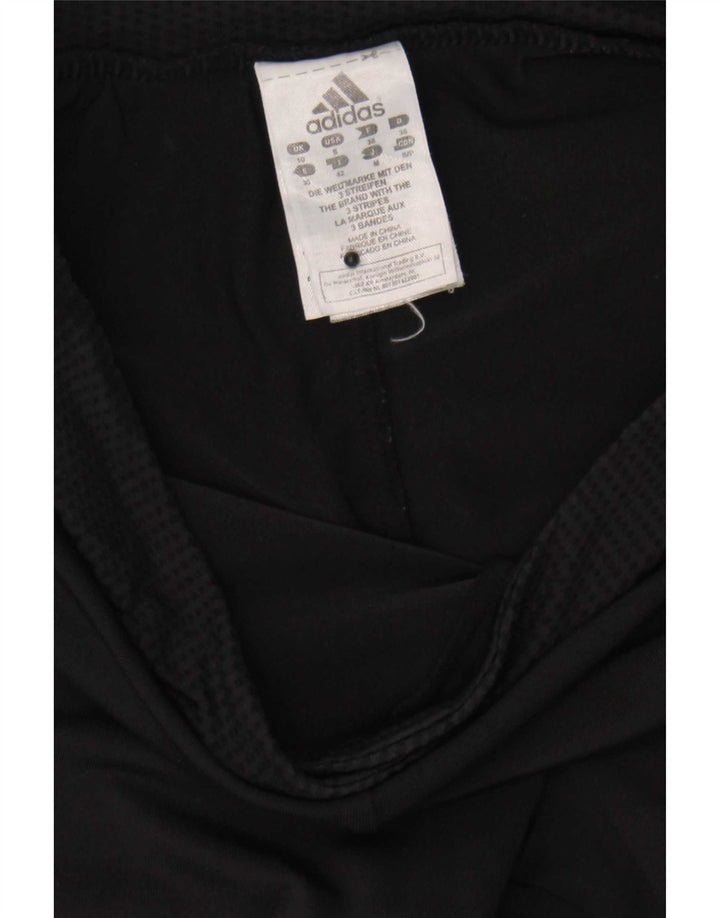Adidas Pantalones de chándal para mujer UK 10 Small Black Polyamide