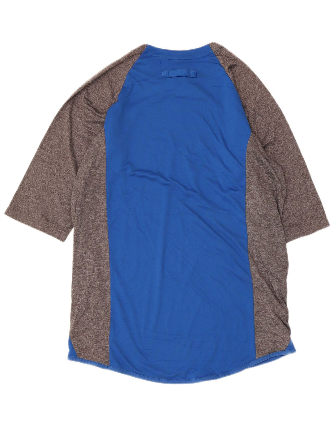 Majestic Top para hombre con manga 3/4 y bloques de color azul medio