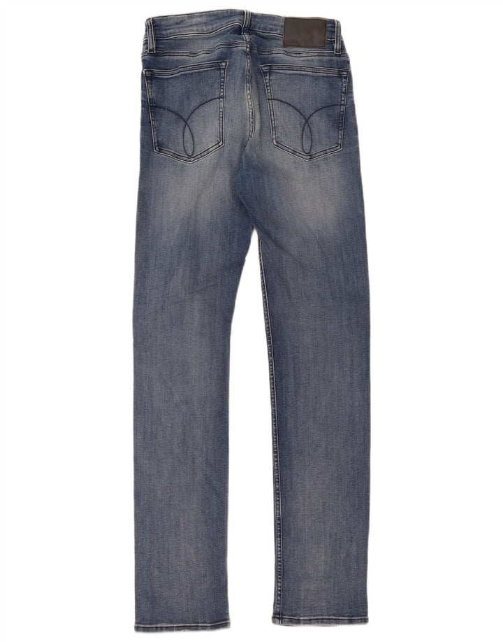 Vaqueros ajustados para mujer Calvin Klein W29 L32 Algodón azul