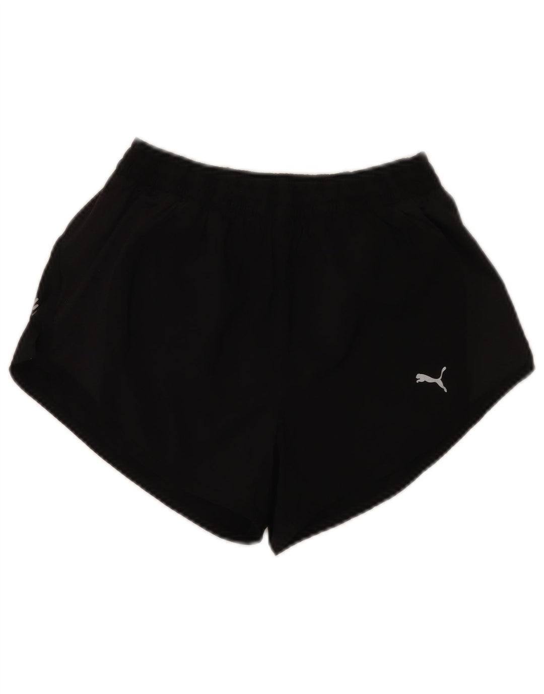 Puma Pantalones cortos deportivos para mujer UK 10 Small Poliéster negro