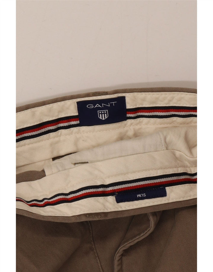 Gant Pantalón chino ajustado para hombre W40 L32 Caqui