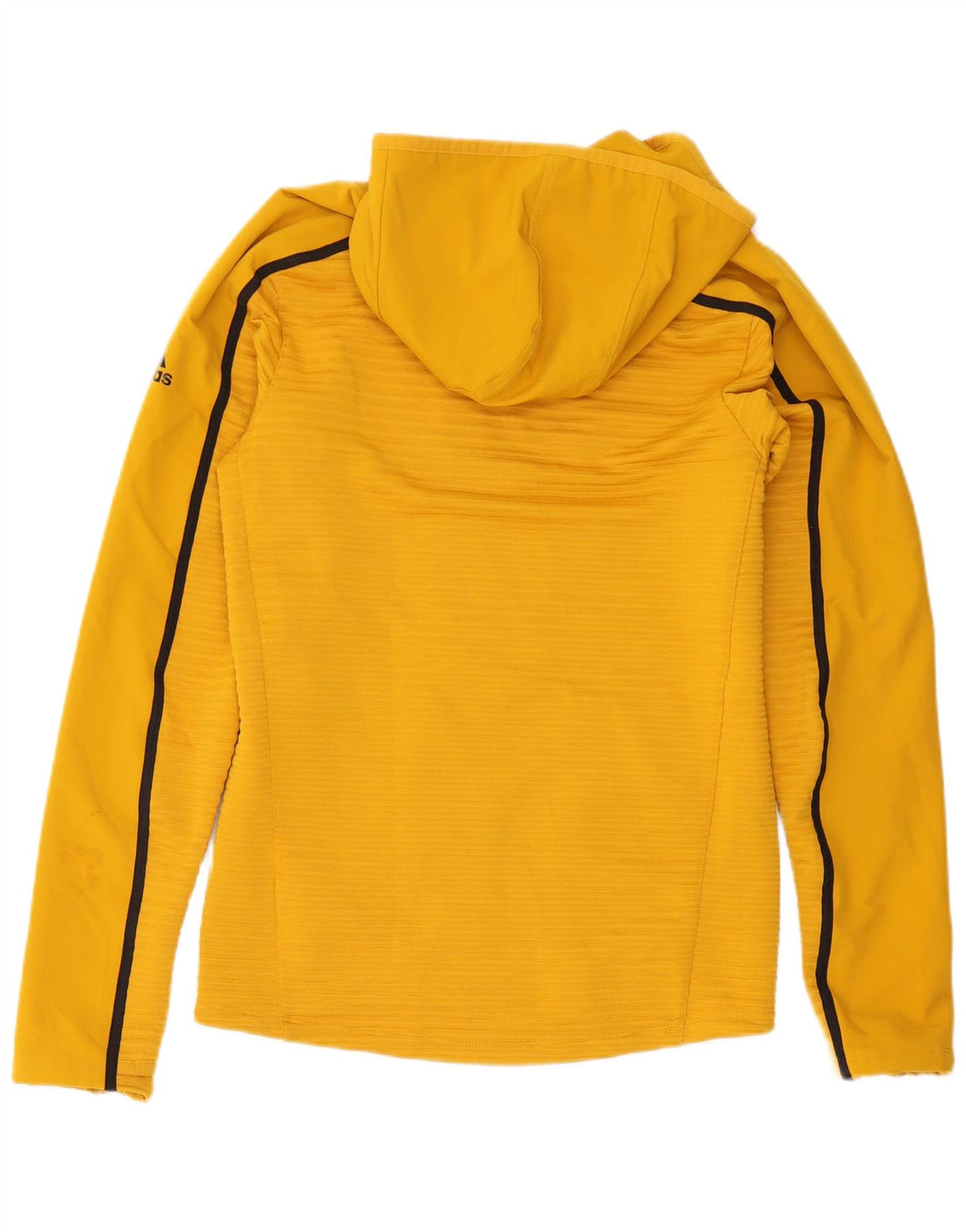Adidas Hombre Zip Sudadera Con Capucha Suéter Pequeño Amarillo Poliéster