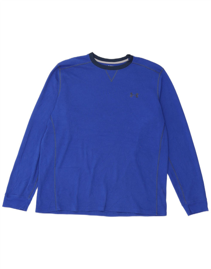 Under Armour Camiseta Cold Gear para hombre de manga larga 2XL Poliéster azul