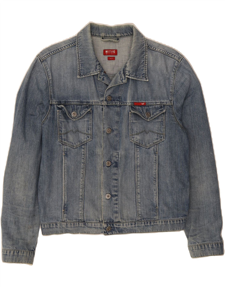 MUSTANG Womens Denim Jacket UK 16 Large Blue Cotton Vintage Mustang and Second-Hand Mustang from Messina Hembry 