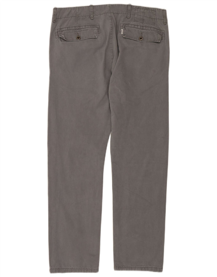 LEVI'S Pantalón chino recto para hombre W33 L30 Algodón gris
