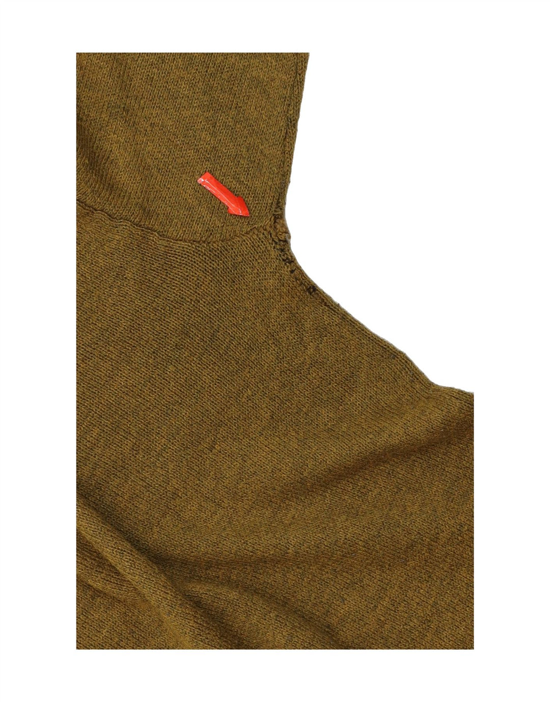 H&M Womens Oversized Crew Neck Jumper Sweater UK 14 Medium Khaki Polyester Vintage H&M and Second-Hand H&M from Messina Hembry 