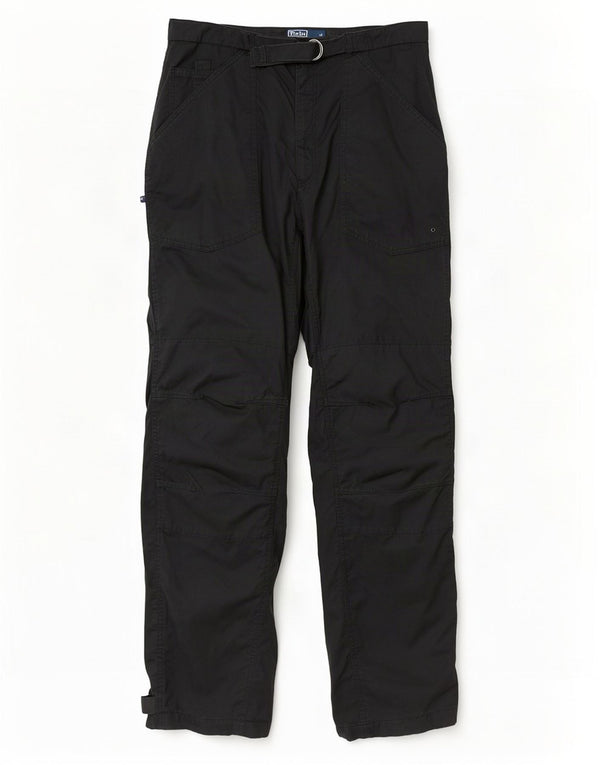 Polo Ralph Lauren Pantalones cargo rectos para hombre XL W38 L33 Algodón negro