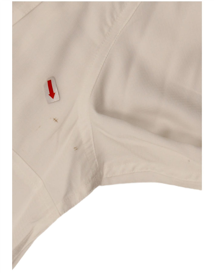 EDDIE BAUER Camisa Manga Corta Hombre XL Blanco Poliéster