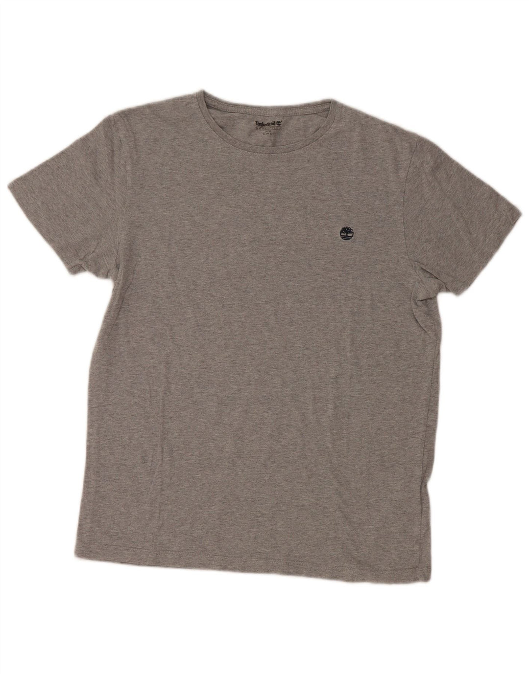 Timberland Hombre Slim Fit Camiseta Top Algodón Gris Medio