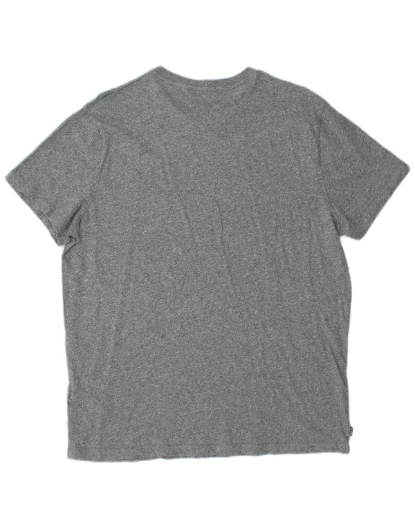 Superdry Camiseta para hombre Top 2XL Algodón moteado gris