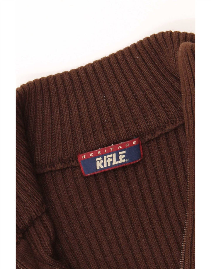 Rifle Cárdigan para mujer suéter UK 10 Small Brown